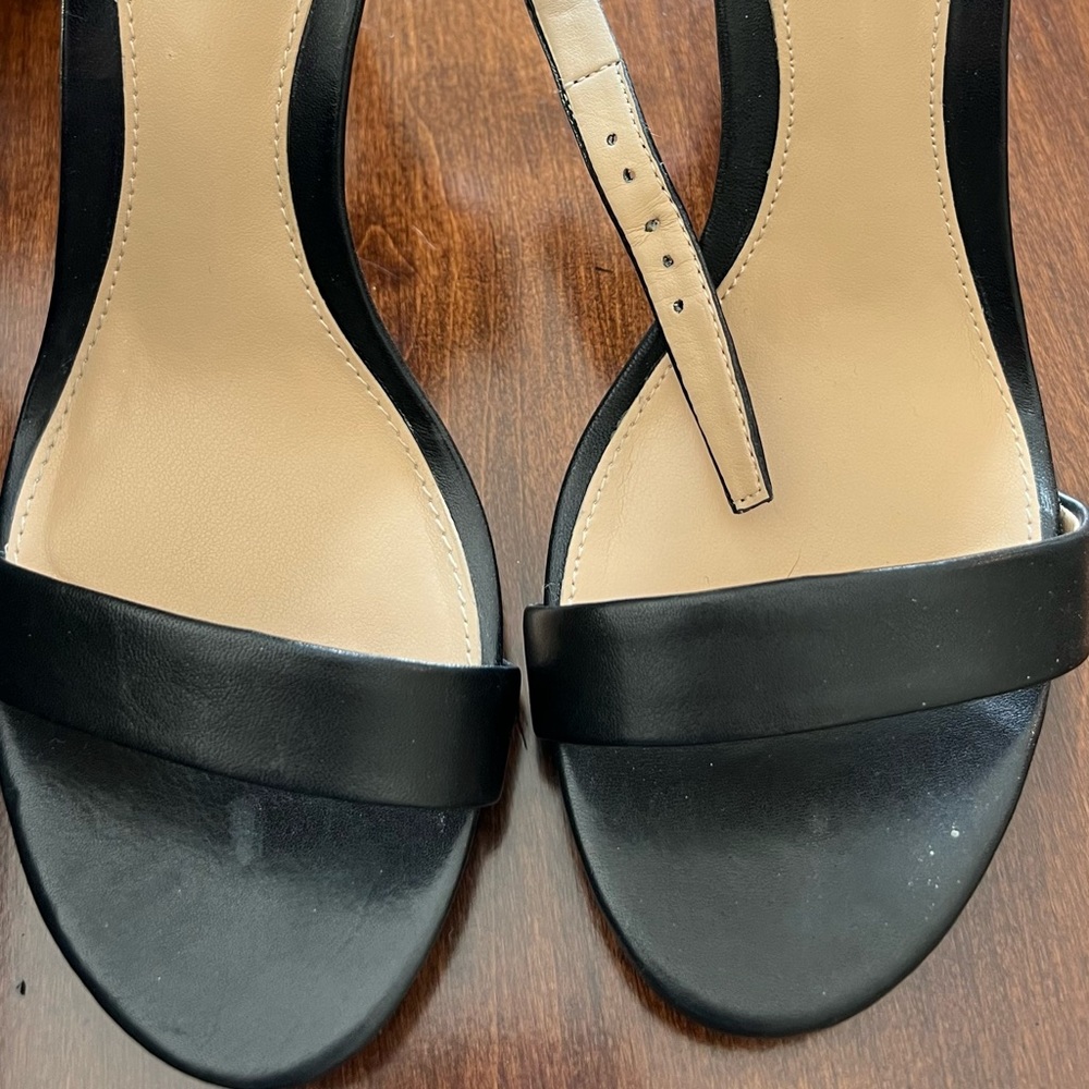 Ralph Lauren black leather heels.